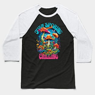 Just chilling - mushrooms cottagecore Baseball T-Shirt